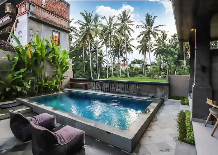 Harmony House R1 - Rice Field View, 2 Min Center - Shared Pool Gasthof Ubud
